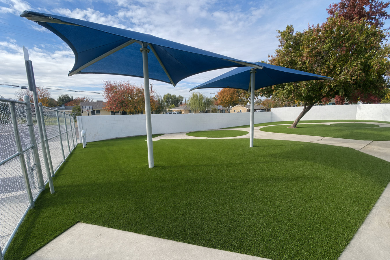 Commercial turf installation in San Rafael, CA